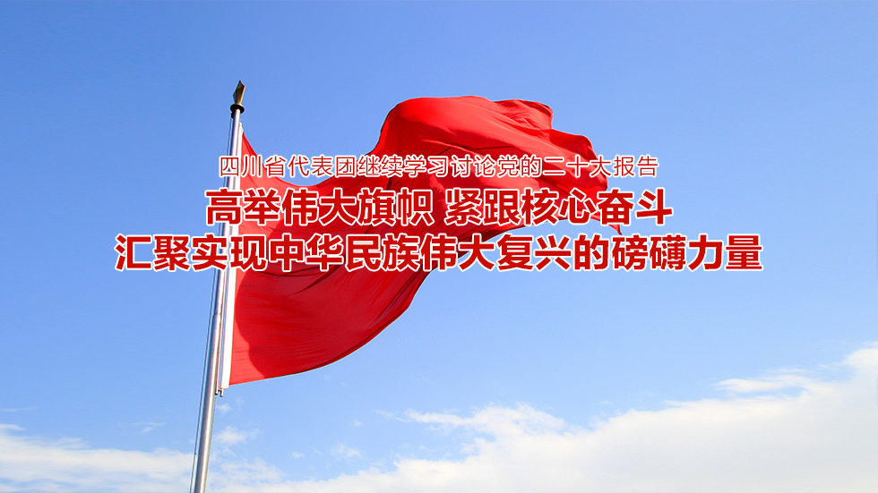 四川省代表团继续学习讨论党的二十大报告 高举伟大旗帜 紧跟核心奋斗 汇聚实现中华民族伟大复兴的磅礴力量